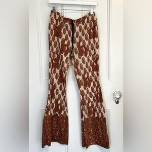 Band of Gypsies Paisley Flare Leg Pants